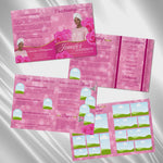 Pink Roses Funeral Program Template: Celebration of Life (Canva, 8 Pages, Digital Download)
