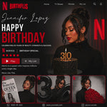 Editable Birthday Invitation Flyer, Netflix Style (Digital Download)